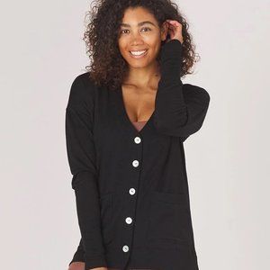 NWT, Glyder Lounge Cardigan, Black, Size Large